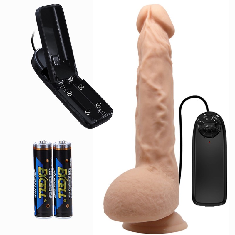 Sztuczny penis dildo realistyczne wibracje 24 cm